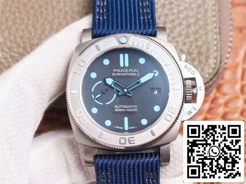 Panerai Submersible PAM00985 VS 팩토리 1:1 Best 에디션 블랙 다이얼 Swiss P.9010