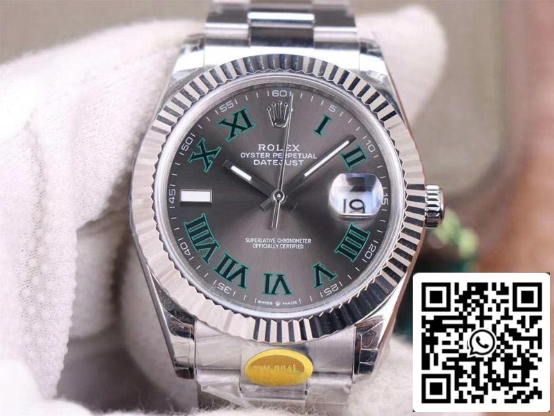 Модель M126334-0021 1:1 Best TW 팩토리 Серый циферблат, швейцарский ETA3235