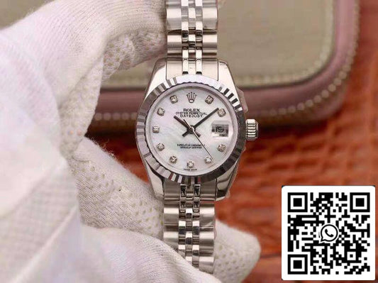 Rolex Lady Datejust 28MM 1:1 Best 에디션 Swiss NH05 Movement 화이트 다이얼