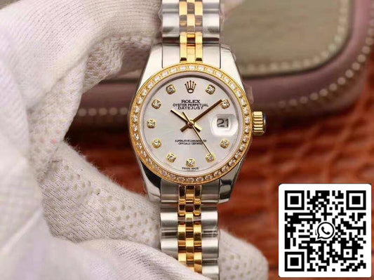 Rolex Lady Datejust 28MM 1:1 Best 에디션 Swiss NH05 Movement Silver Dial