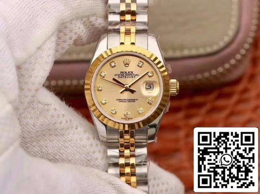 Rolex Lady Datejust 28MM 1:1 Best 에디션 Swiss Original Imported NH05 Movement 18K Gold Dial