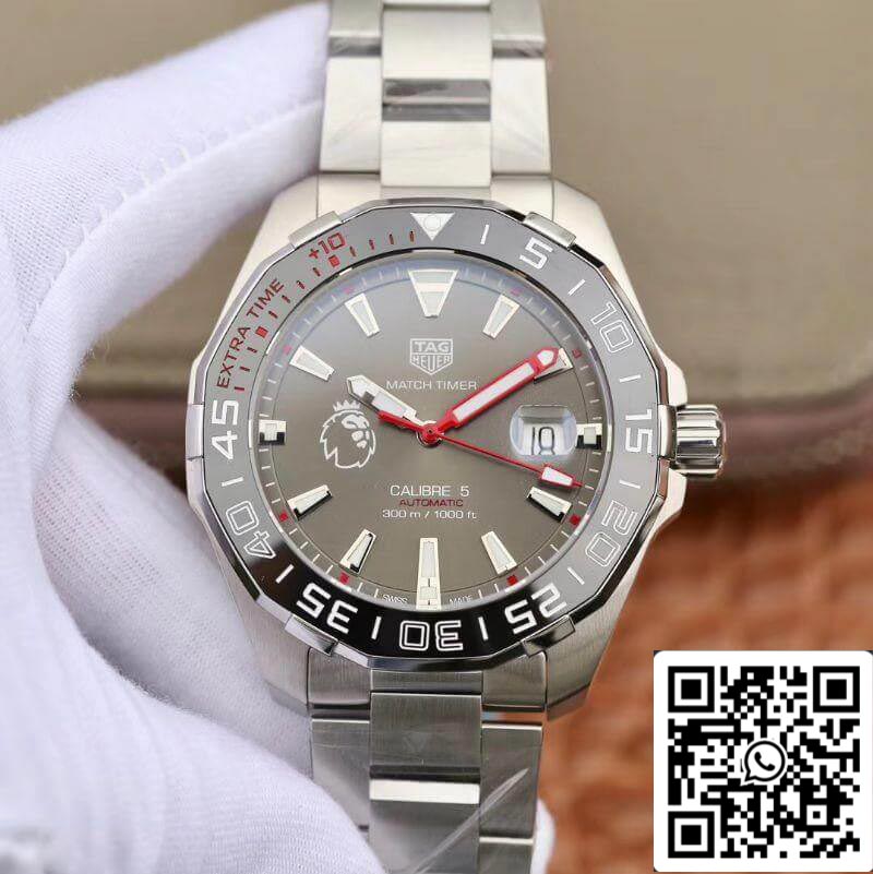 Tag Heuer Aquaracer Calibre 5 English Premier League 리미티드 43mm Mechanical Watches 1:1 Best 에디션 Swiss ETA2824-2 25J