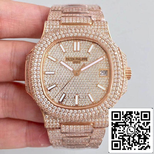 파텍 필립 노틸러스 Jumbo 5719/10G-010 1:1 Best 에디션 Swiss ETA 324SC Diamond Dial