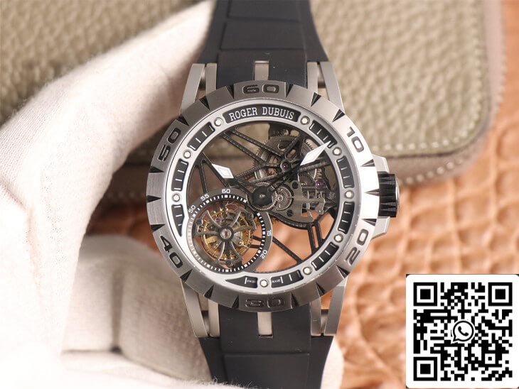 Roger Dubuis Excalibur Spidr RDDBEX0479 1:1 Best 에디션 JB 팩토리 투르비용 블랙 Strap