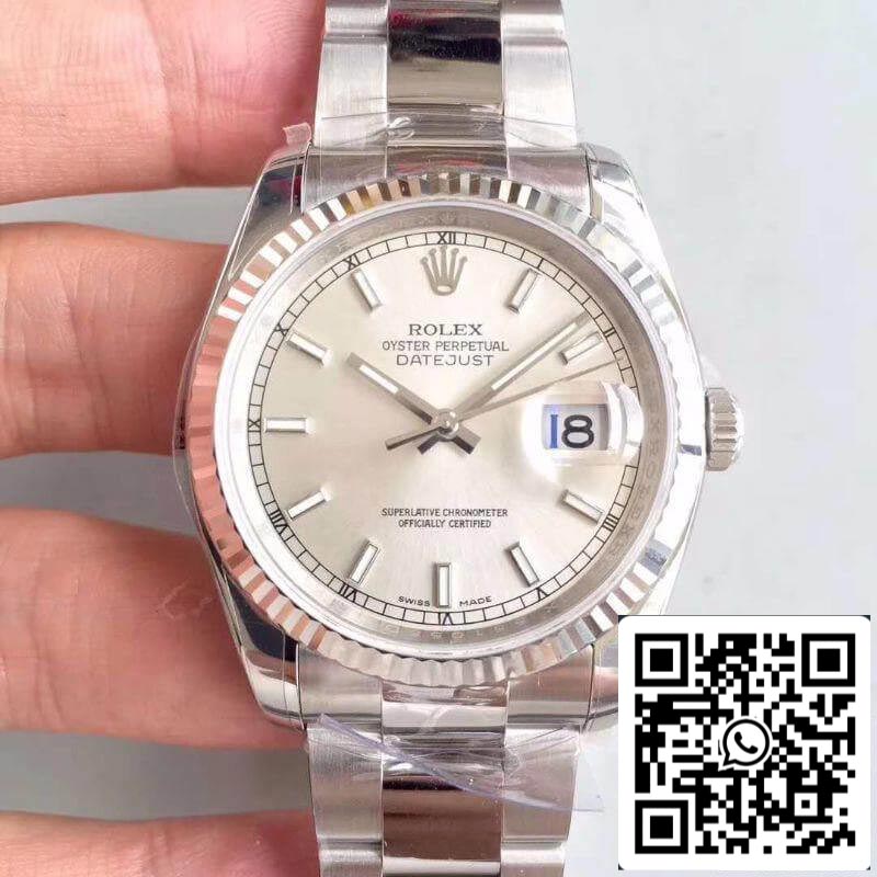 Rolex Datejust II 36mm 126334 AR 팩토리 1:1 Best 에디션 Swiss ETA3135 Silver Dial