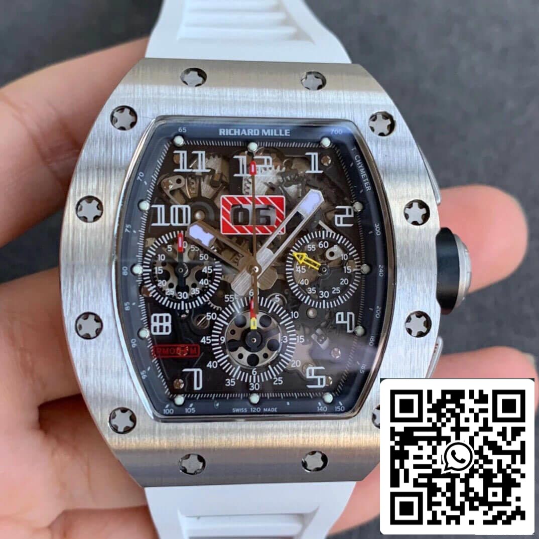 Richard Mille RM11-03 1:1 Best 에디션 KV 팩토리 Carbon Fiber Red Strap