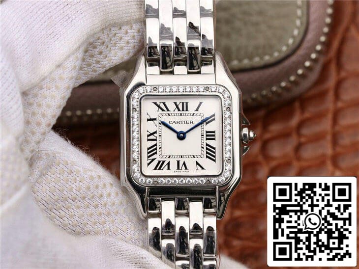 Panthere De Cartier W4PN0008 1:1 Best 에디션 GF 팩토리 Diamond Silver Dial