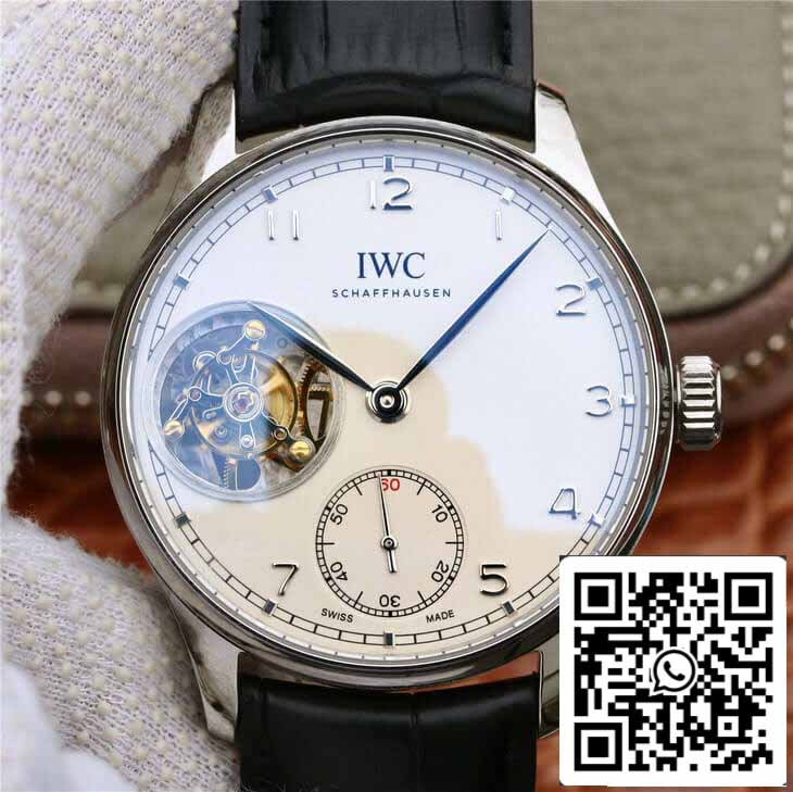 IWC Portuguese 투르비용 1:1 Best 에디션 ZF 팩토리 화이트 다이얼