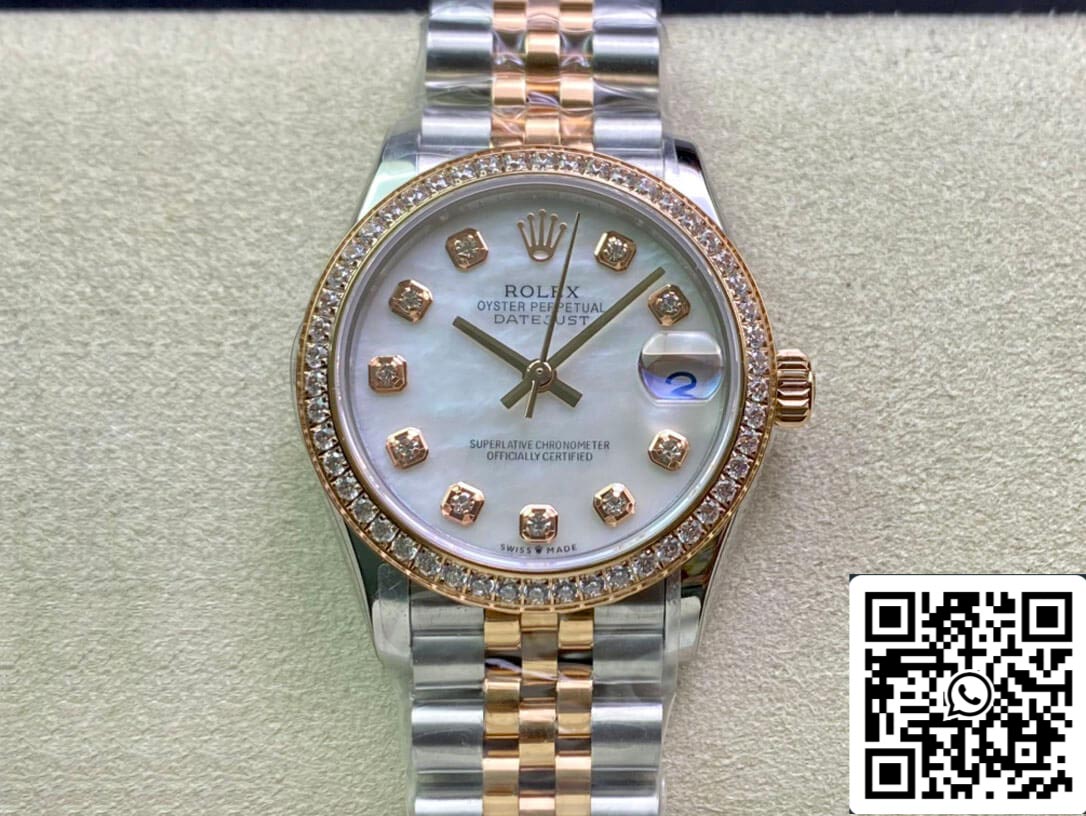 롤렉스 데이트저스트 M278381RBR-0026 31MM 1:1 Best 에디션 EW 팩토리 Diamond Bezel