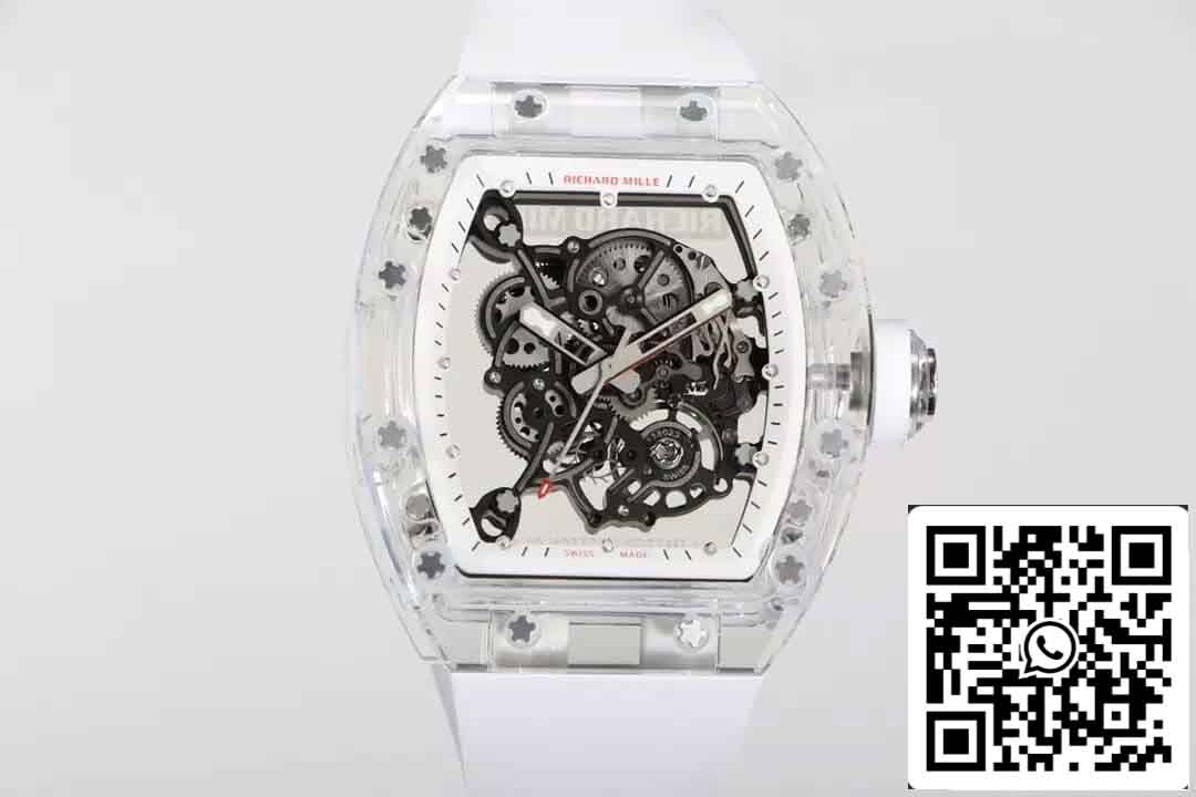 Richard Mille RM055 Best 1:1 에디션 RM 팩토리 러버 스트랩