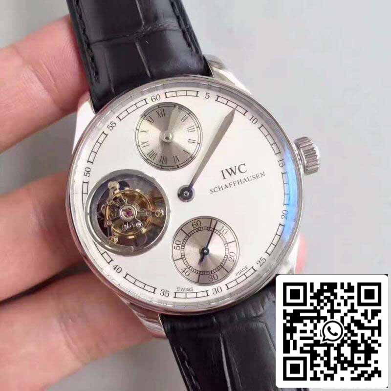 IWC Portuguese IW544601 YL 팩토리 1:1 Best 에디션 Swiss 투르비용 화이트 다이얼