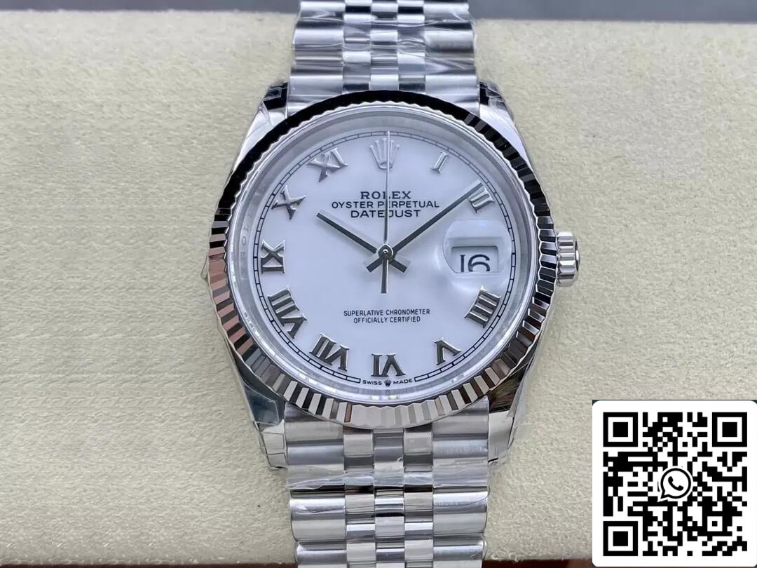 롤렉스 데이트저스트 M126234-0025 36MM 1:1 Best 에디션 VS 팩토리 스테인리스 스틸