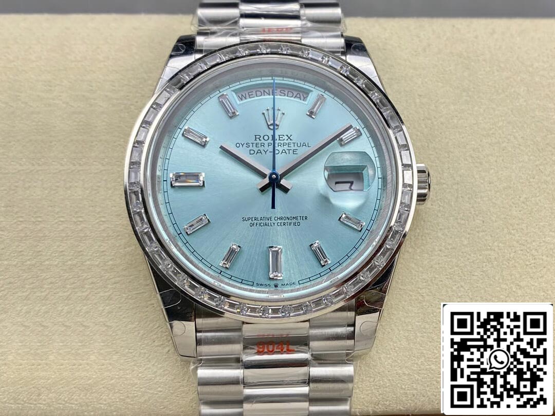 롤렉스 Day Date M228396TBR-0002 1:1 Best 에디션 GM 팩토리 Ice 블루 다이얼