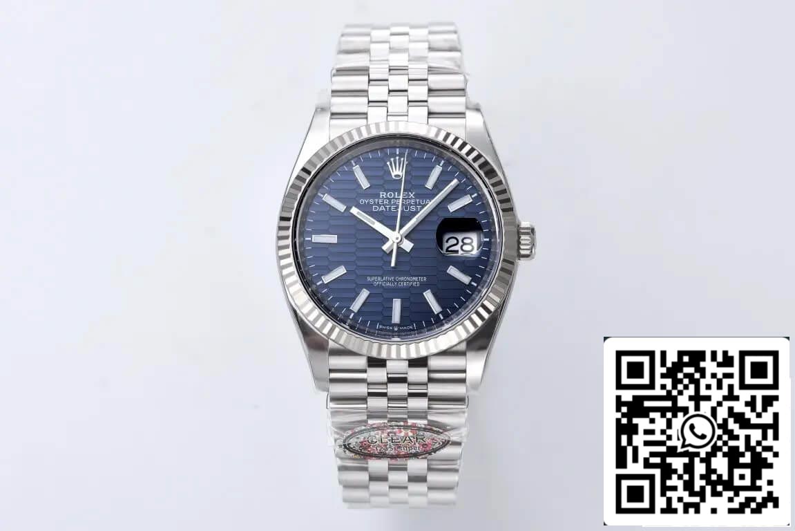 롤렉스 데이트저스트 36MM M126234-0049 1:1 Best 에디션 Clean 팩토리 블루 다이얼