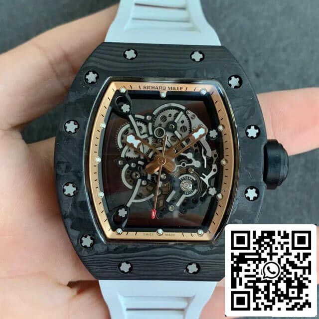 Richard Mille RM055 1:1 Best 에디션 KV 팩토리 V2 Skeleton Dial