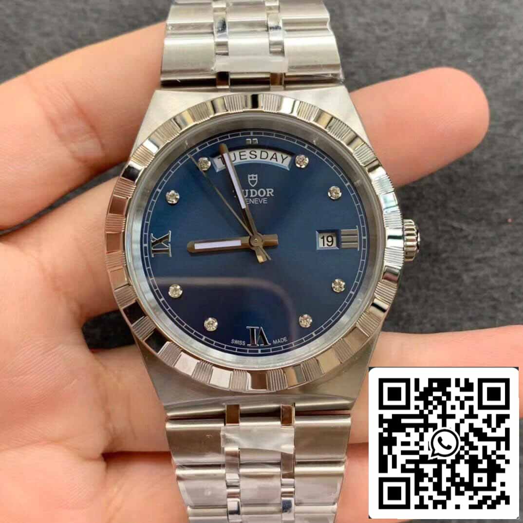 Replica Tudor Royal M28600-0006 Best 1:1 에디션 V7 팩토리 블루 다이얼