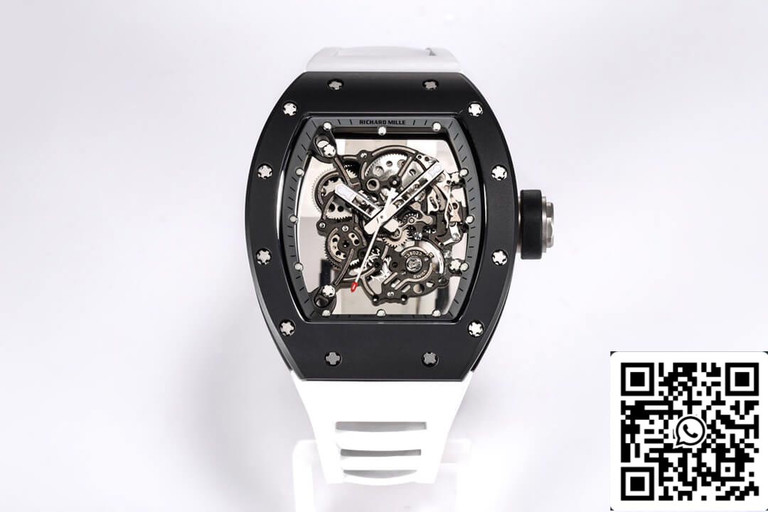 Richard Mille RM-055 1:1 Best 에디션 BBR 팩토리 블랙 세라믹 Case