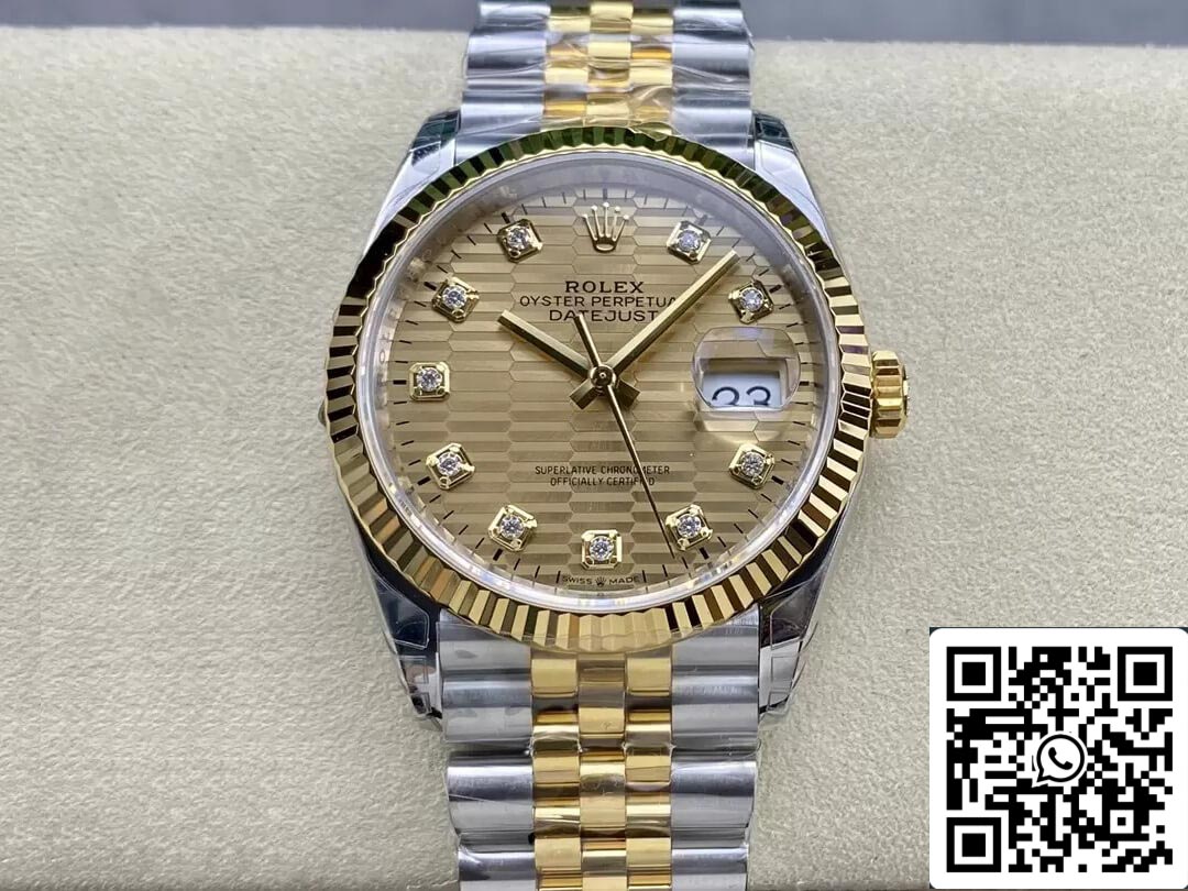 롤렉스 데이트저스트 M126233-0045 36MM 1:1 Best 에디션 VS 팩토리 Diamond Dial