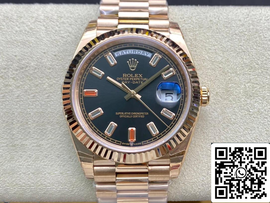 롤렉스 Day Date 40MM 1:1 Best 에디션 EW 팩토리 로즈 골드