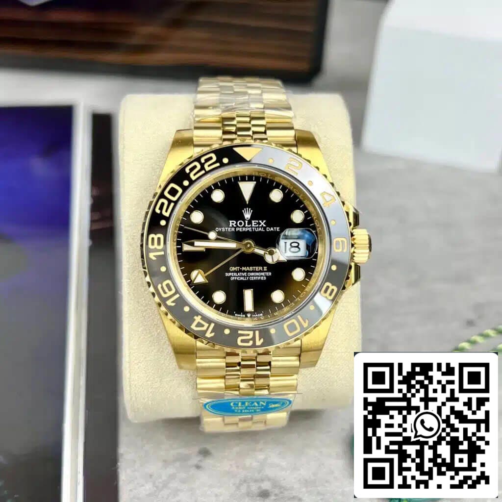 롤렉스 GMT Master II M126718GRNR-0001 1:1 Best 에디션 Clean 팩토리 블랙 다이얼