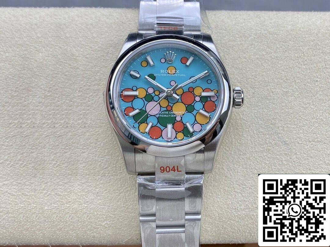 롤렉스 오이스터 Perpetual M277200-0010 31MM 1:1 Best 에디션 EW 팩토리 Turquoise 블루 다이얼