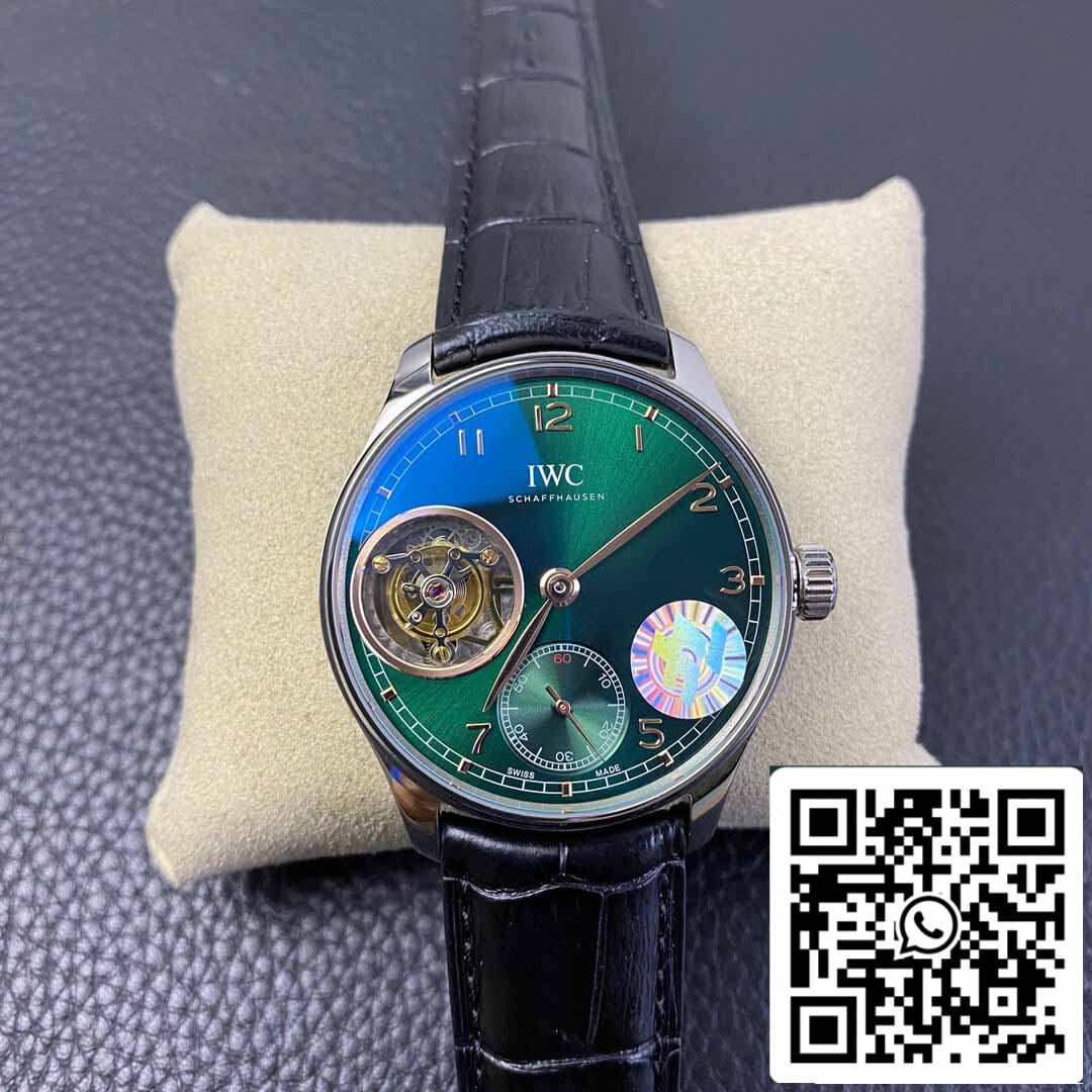 IWC Portuguese 투르비용 1:1 Best 에디션 ZF 팩토리 그린 다이얼