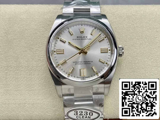 롤렉스 오이스터 Perpetual M126000-0001 36MM 1:1 أفضل مينا فضية نظيفة