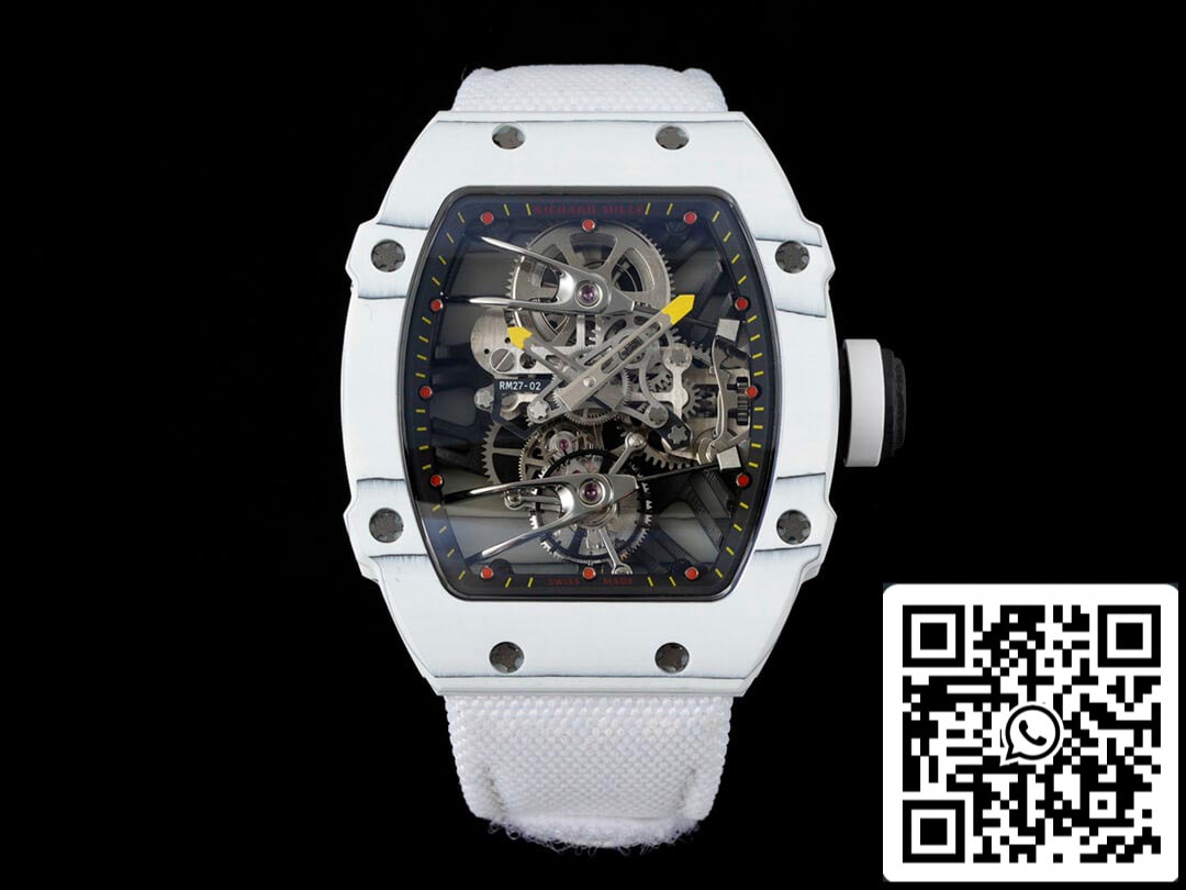 Richard Mille RM27-02 Rafael Nadal 투르비용 1:1 Best 에디션 RM 팩토리 화이트 Stra