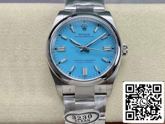 롤렉스 오이스터 Perpetual M126000-0006 36MM 1:1 أفضل تنظيف نظيف فيروزي اللون