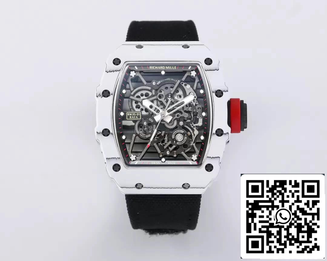 Richard Mille RM35-01 1:1 Best 에디션 BBR 팩토리 블랙 Strap
