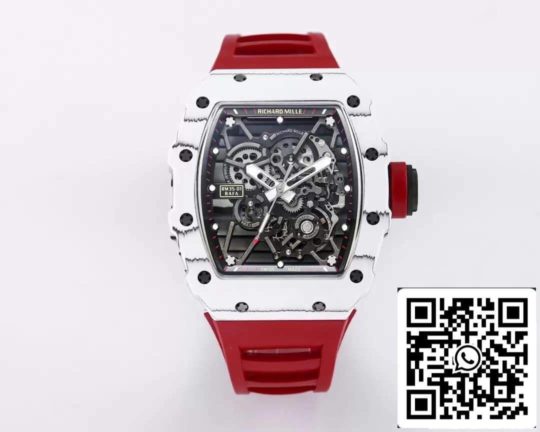 Richard Mille RM35-01 1:1 Best 에디션 BBR 팩토리 Red Strap