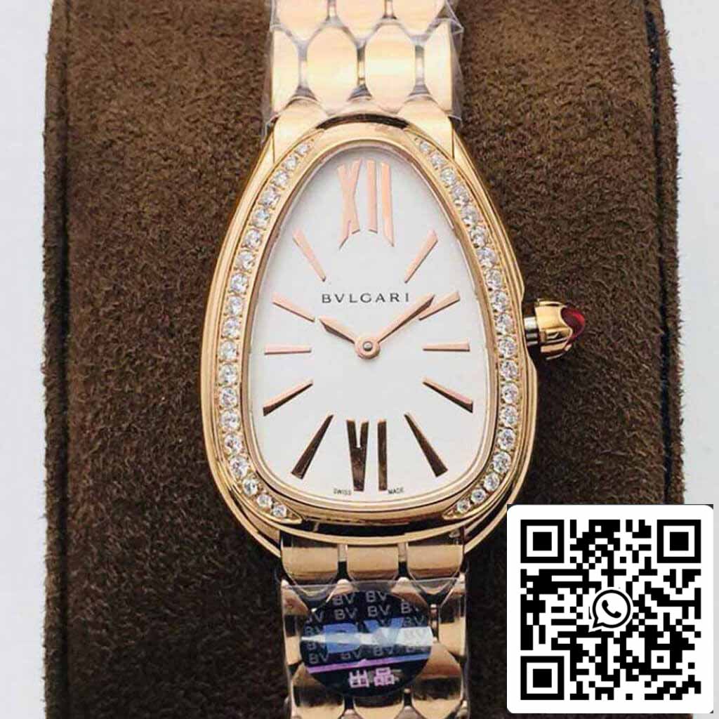 Bvlgari Serpenti 103146 1:1 Best 에디션 BV 팩토리 Silver 화이트 다이얼