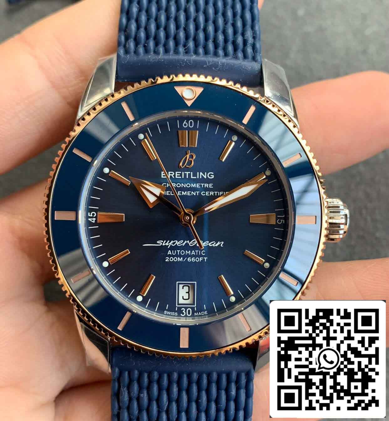 Breitling Superocean Heritage UB2010161C1S1 1:1 Best 에디션 GF 팩토리 블루 다이얼