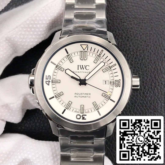 IWC Aquatimer IW329004 1:1 Best 에디션 V6 팩토리 Silver 화이트 다이얼