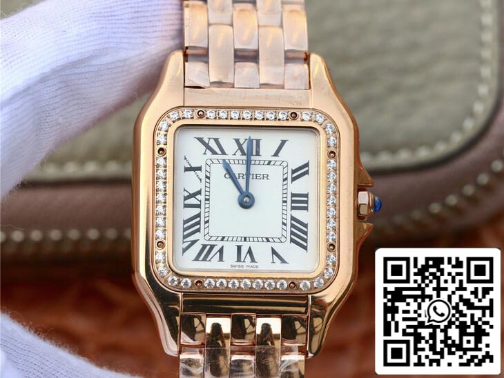 Panthere De Cartier W3PN0007 27MM 1:1 Best 에디션 BV 팩토리 화이트 다이얼