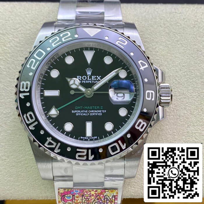 롤렉스 GMT Master II 116710LN-78200 1:1 Best 에디션 Clean 팩토리 블랙 Bezel