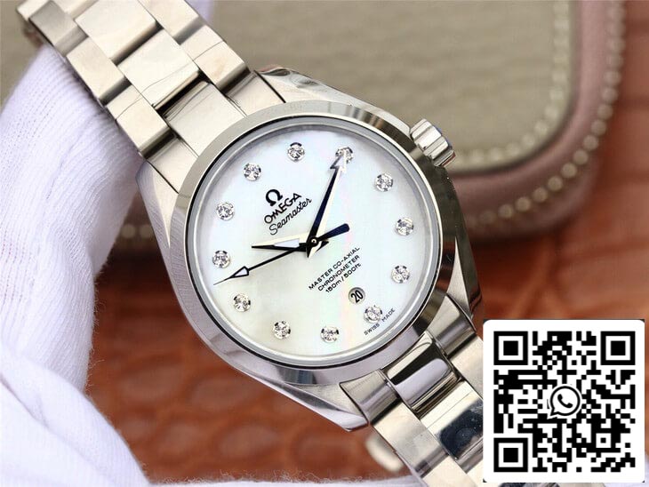 Omega Seamaster 231.10.34.20.55.002 Aqua Terra 150M 1:1 Best 에디션 3S 팩토리 화이트 다이얼