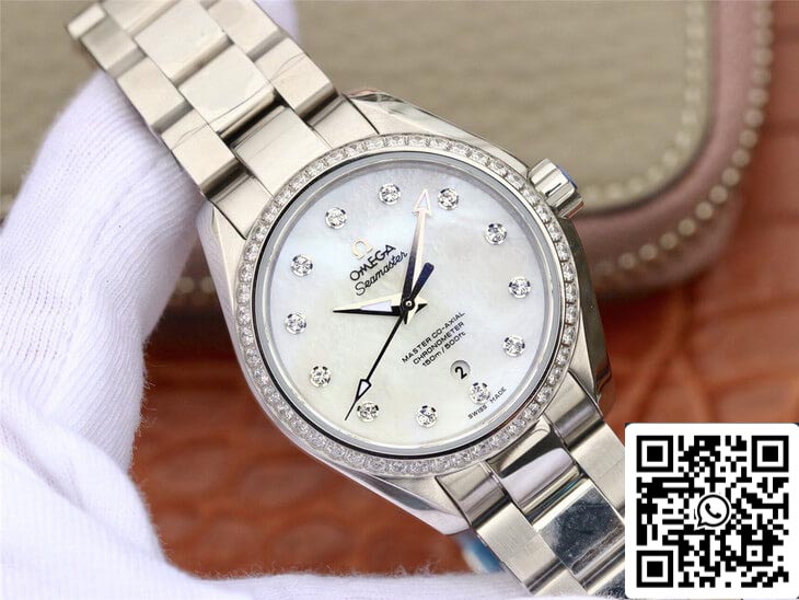 Omega Seamaster 231.15.34.20.55.002 Aqua Terra 150M 1:1 Best 에디션 3S 팩토리 Diamond Dial