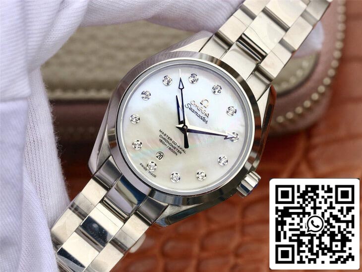 Omega Seamaster 231.10.34.20.55.002 Aqua Terra 150M 1:1 Best 에디션 3S 팩토리 화이트 다이얼