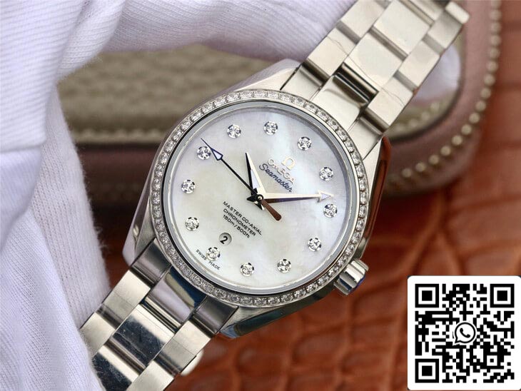 Omega Seamaster 231.15.34.20.55.002 Aqua Terra 150M 1:1 Best 에디션 3S 팩토리 Diamond Dial