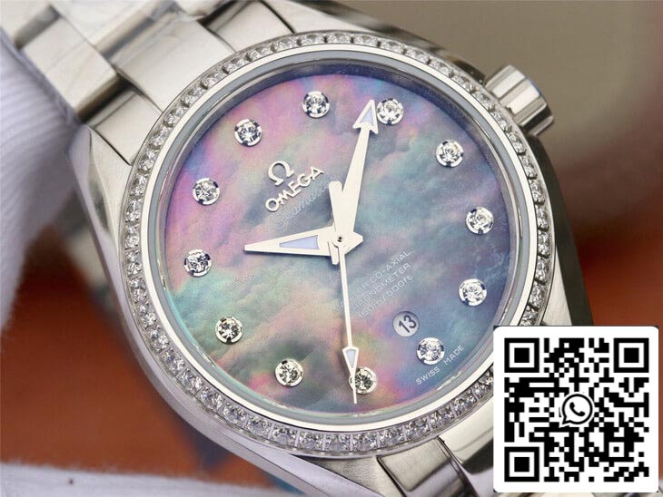 Omega Seamaster 231.15.34.20.57.001 Aqua Terra 150M 1:1 Best 에디션 3S 팩토리 Перламутровый циферблат