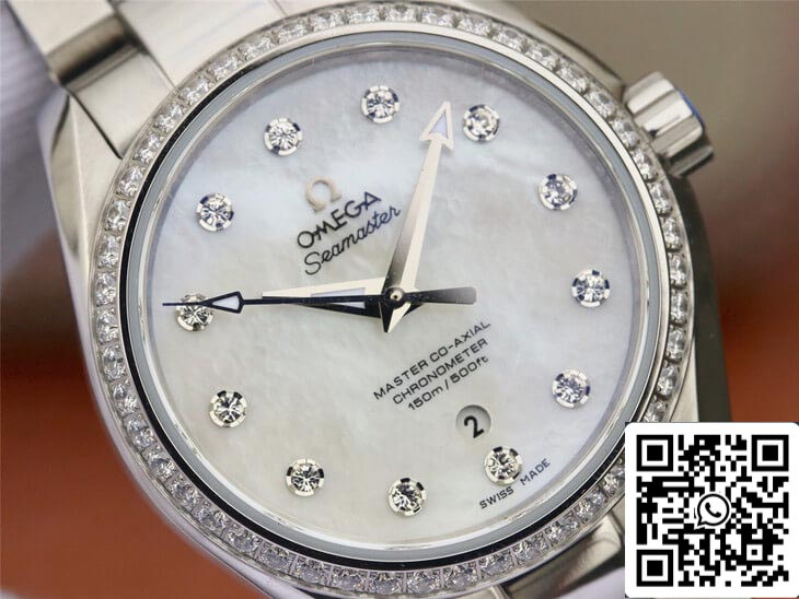 Omega Seamaster 231.15.34.20.55.002 Aqua Terra 150M 1:1 Best 에디션 3S 팩토리 Diamond Dial