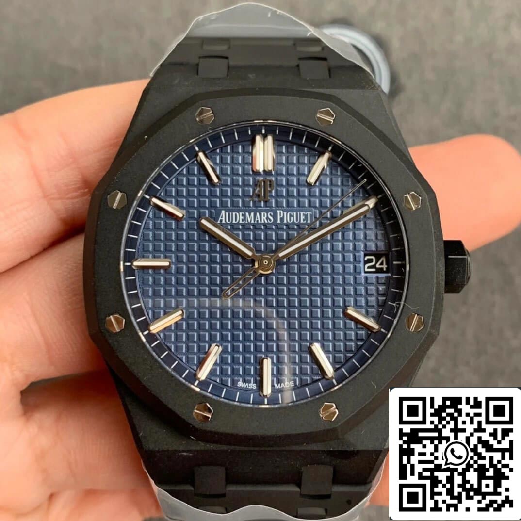 Audemars Piguet Royal Oak 15500 DLC Carbon Best Edition ZF Factory Blue Dial EU Watch Store