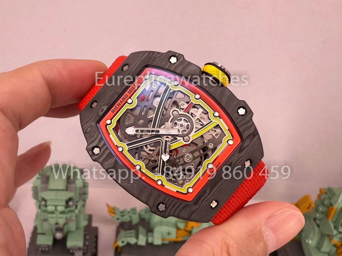 Реплика Richard Mille RM67-02 Alexander Zverev Carbon NTPT 1:1 Лучший клон V5 Новая версия