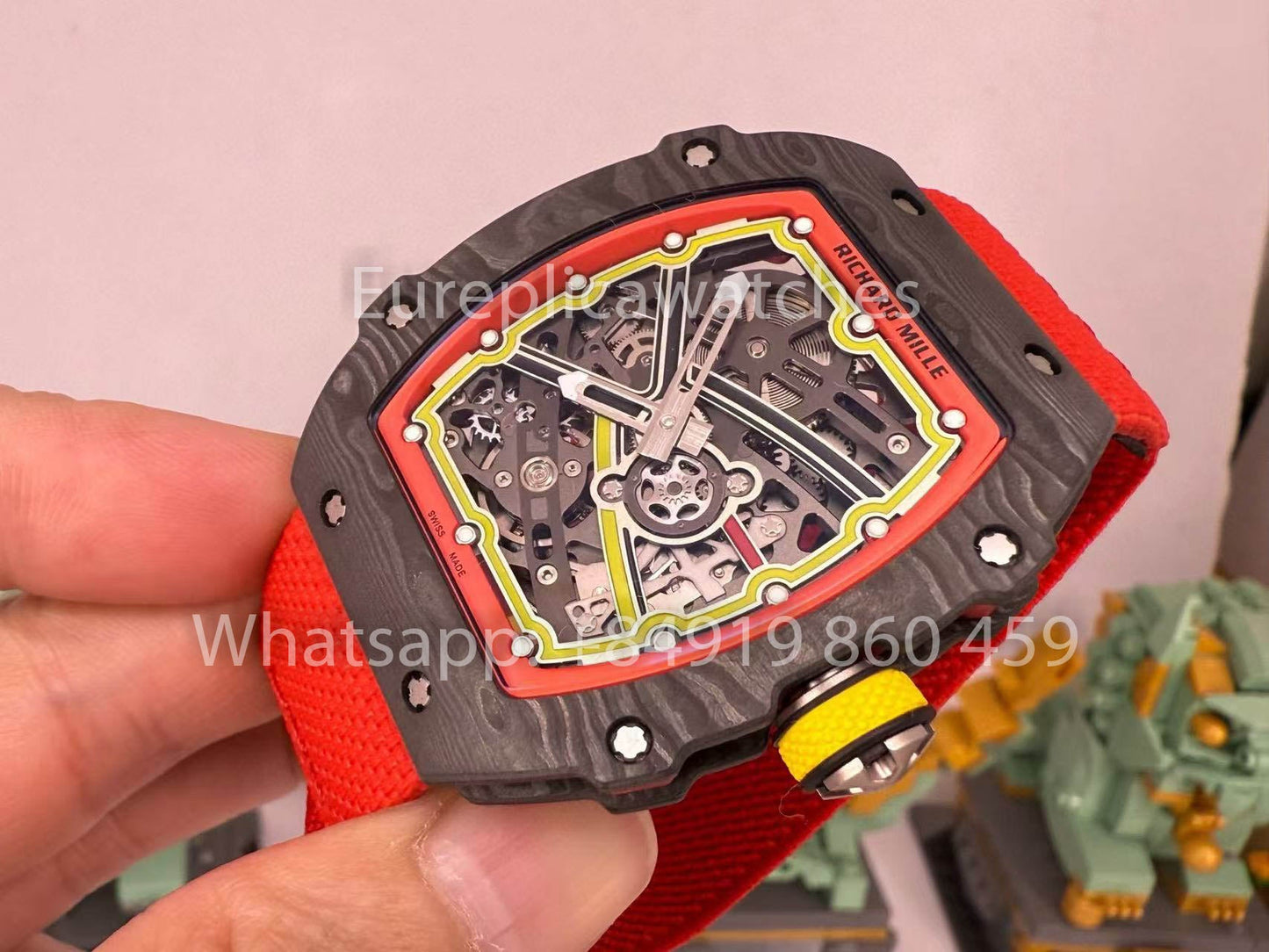 Реплика Richard Mille RM67-02 Alexander Zverev Carbon NTPT 1:1 Лучший клон V5 Новая версия