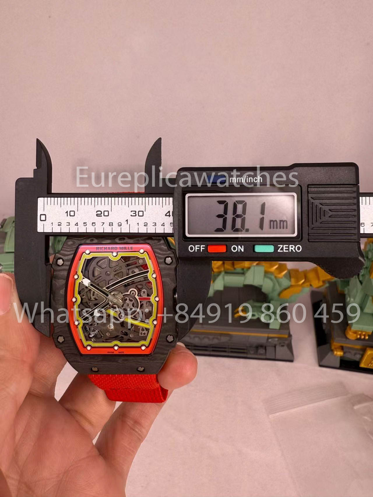Реплика Richard Mille RM67-02 Alexander Zverev Carbon NTPT 1:1 Лучший клон V5 Новая версия