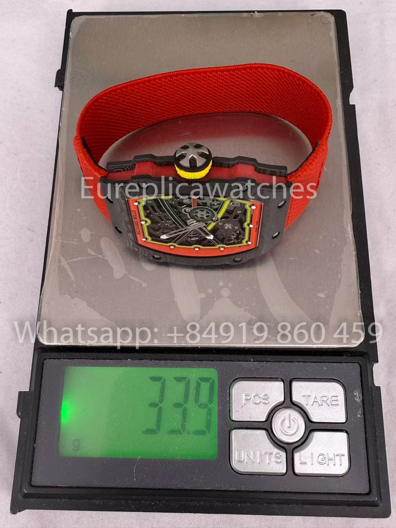 Реплика Richard Mille RM67-02 Alexander Zverev Carbon NTPT 1:1 Лучший клон V5 Новая версия