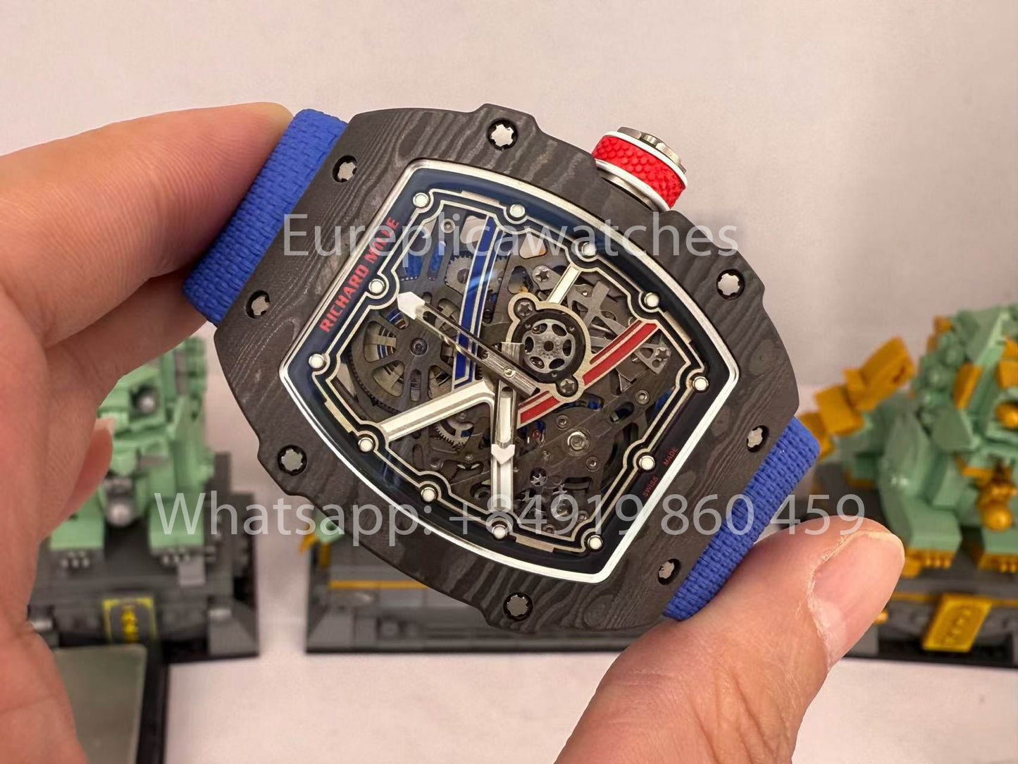Реплика Richard Mille RM67-02 Sebastien Ogier Carbon NTPT 1:1 Лучший клон V5 Новая версия