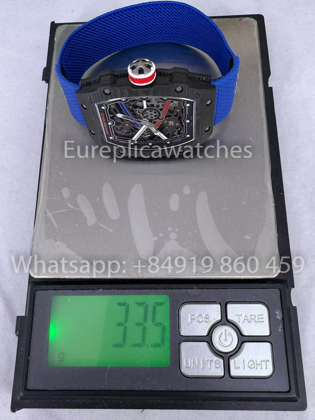 Реплика Richard Mille RM67-02 Sebastien Ogier Carbon NTPT 1:1 Лучший клон V5 Новая версия