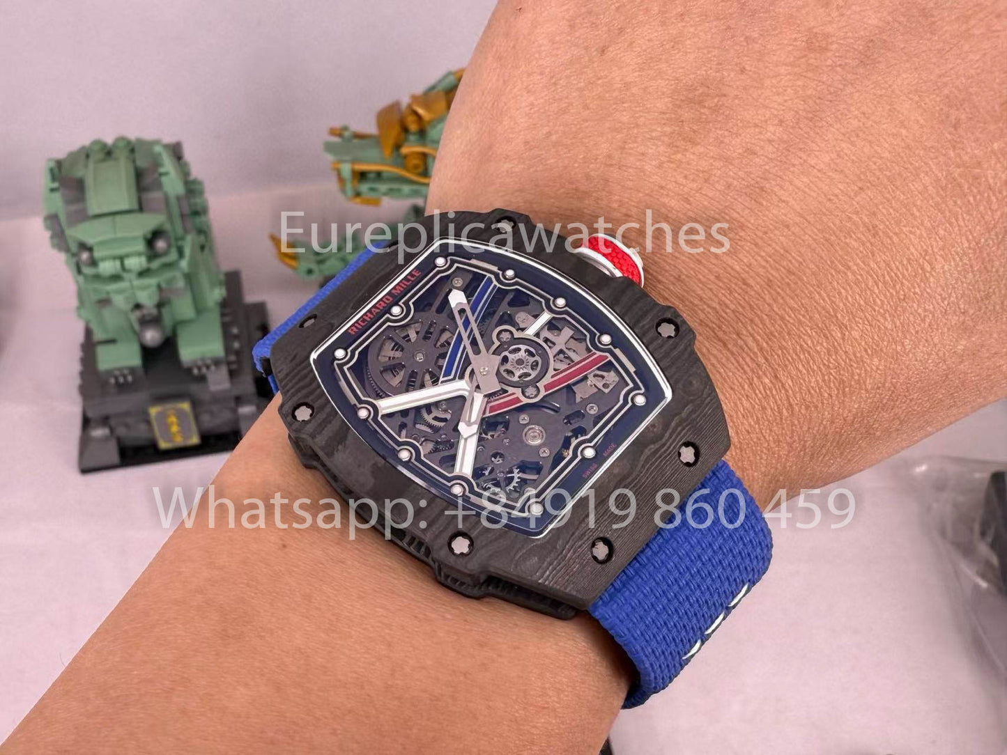 Реплика Richard Mille RM67-02 Sebastien Ogier Carbon NTPT 1:1 Лучший клон V5 Новая версия